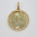10K Gold Double-Sided Diamond Picture Photo Pendant - additional product view 8