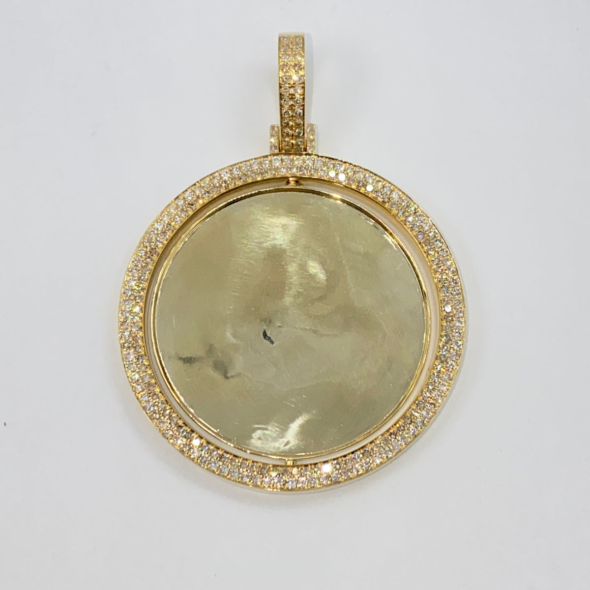 10K Gold Double-Sided Diamond Picture Photo Pendant - additional product view 8