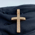 14K Rose Gold Latin Cross Diamond Pendant - additional product view 4