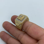 14K Gold Diamond Baguette Power Ring - additional product view 3