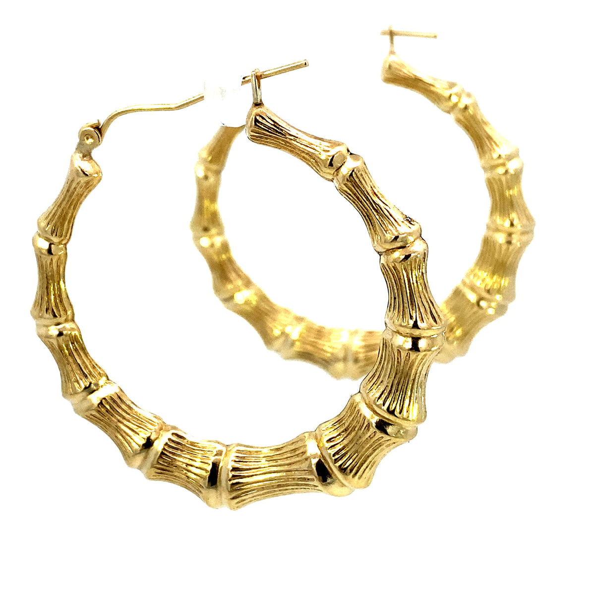 Bamboo Earrings 1.8 in - additional product view 4
