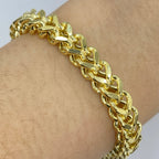14K Gold 6.3mm Franco Box Cuban Link Bracelet 8.5 in - additional product view 2