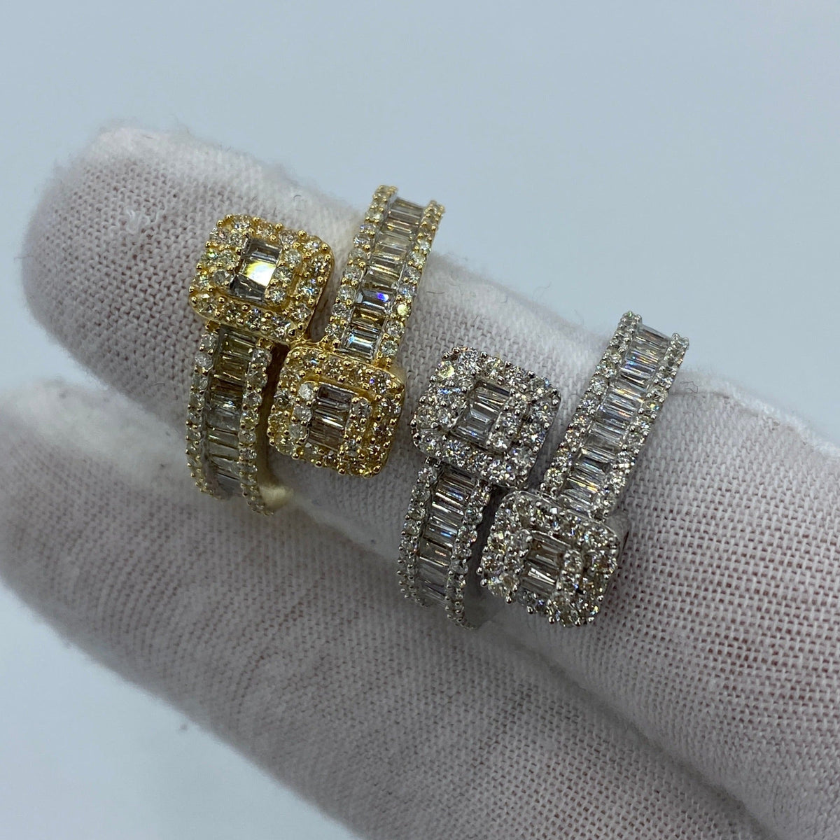 10K Gold Wrap Diamond Baguette Ring - additional product view 6