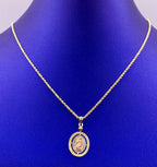14K Gold Jesus Medallion Pendant - additional product view 3