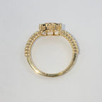 14K Gold Oval Diamond Ring - additional product view 9
