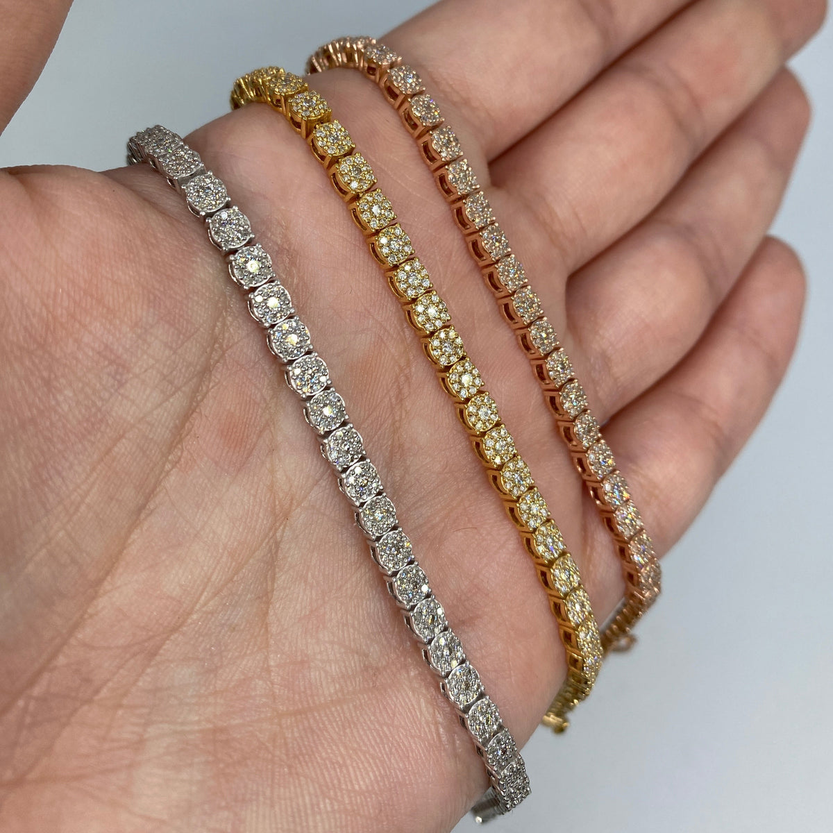 14K Gold 4mm Tennis Diamond Bracelet 6.5–8.5 in - additional product view 8