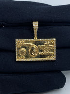 One Hundred Dollar Bill Diamond Pendant - additional product view 2