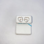 14K Gold Treasure Heart Diamond Earrings - additional product view 4