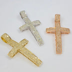 10K Gold Modern Cross Diamond Pendant - additional product view 8