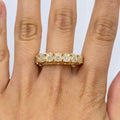 10K Gold 7mm Power Diamond Ring in yellow gold - close-up product photo