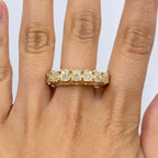 10K Gold 7mm Power Diamond Ring in yellow gold - close-up product photo
