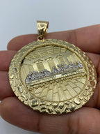 10K Gold Last Supper Pendant 2.6 in - additional product view 3