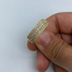 14K Gold Big Stone Band Diamond Ring - additional product view 2