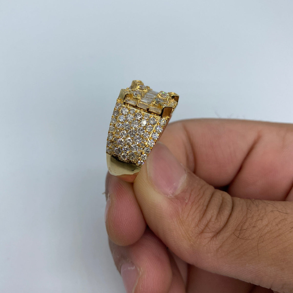 14K Gold Sahara Diamond Baguette Ring 5.4 Ct - additional product view 4