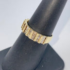 14K Gold 5.5mm Diamond Baguette Ring Band - additional product view 8