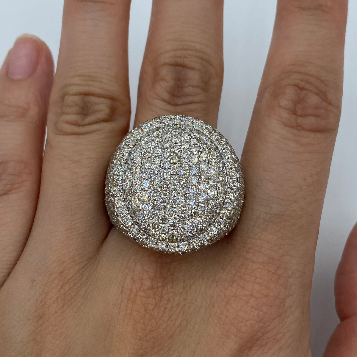 14K Gold Jumbo Diamond Signet Ring - additional product view 2