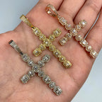 14K Gold Diamond Cross Pendant - additional product view 2