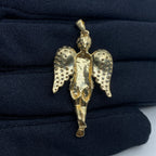 10K Gold Angel Diamond Pendant - additional product view 4
