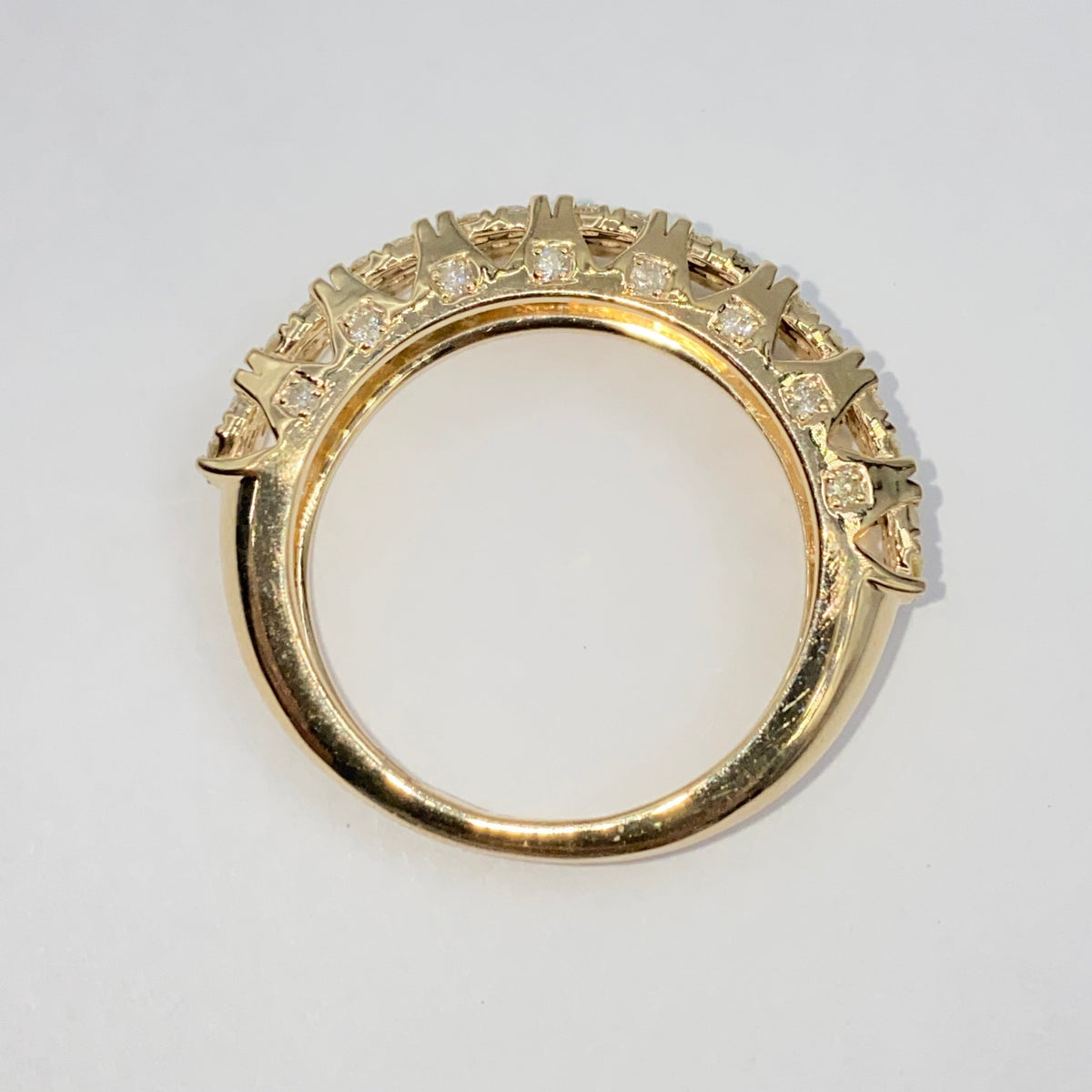10K Gold 7mm Power Diamond Ring - additional product view 10