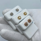 14K Gold Diana Circle Diamond Baguette Earrings - additional product view 3