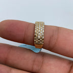 14K Gold Five Stripe Diamond Baguette Ring - additional product view 6