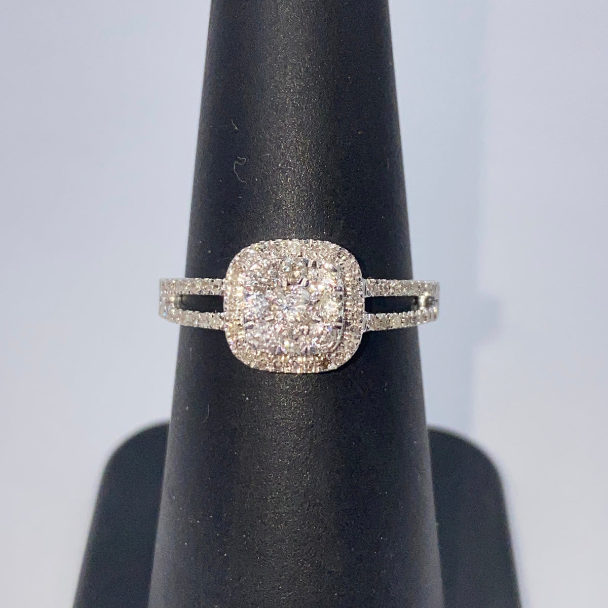 14K Gold Jennie Square Diamond Engagement Ring - additional product view 7