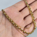 10K Layered Gold Necklace - additional product view 3