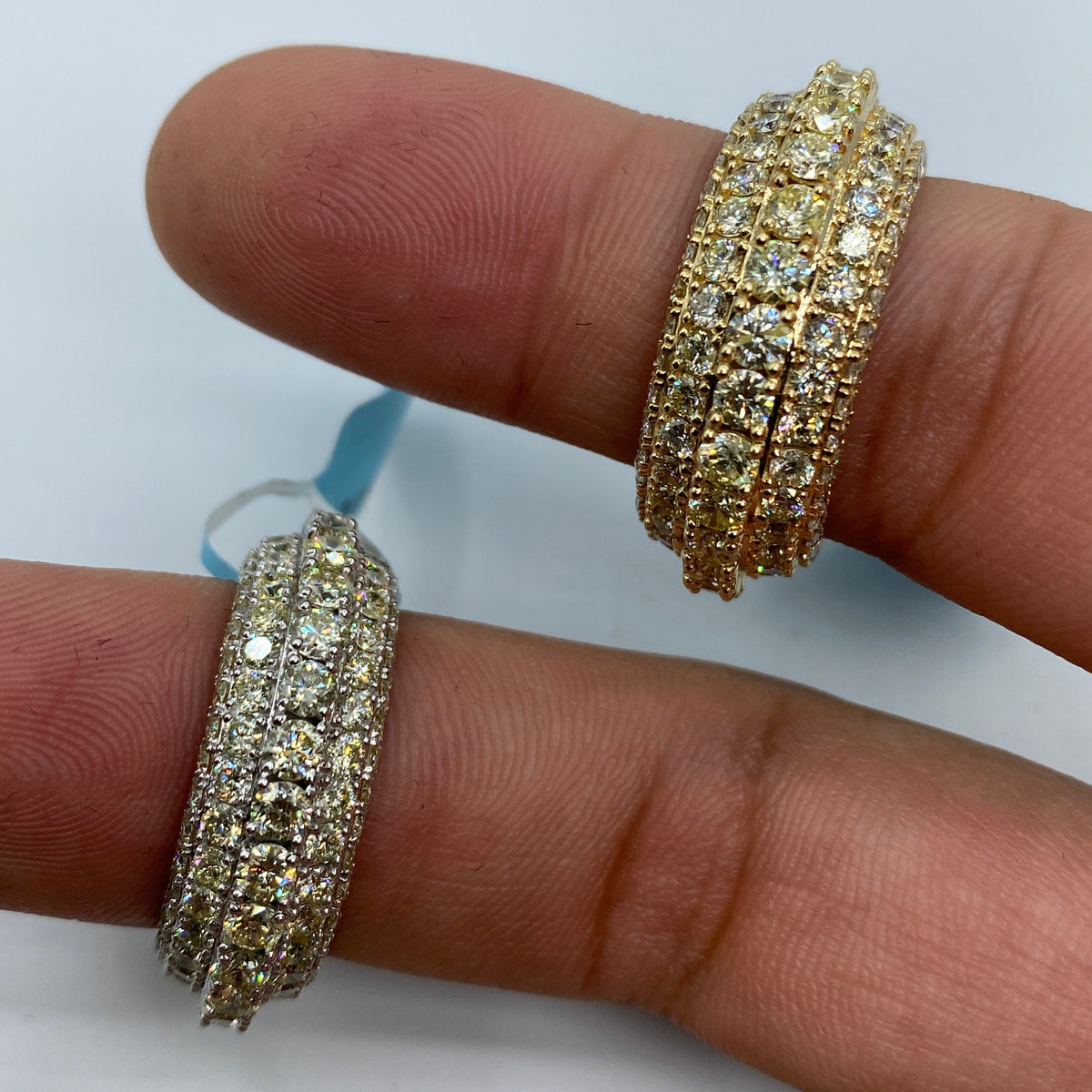 14K Gold California Eternity Diamond Ring 9.4 Ct - additional product view 5