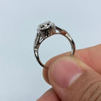 14K Gold Diamond Spiral Engagement Ring - additional product view 5