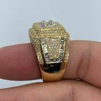 14K Gold 18.4mm Champion Diamond Baguette Ring - additional product view 6