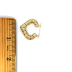 Bamboo Heart Earrings 1.0 in - additional product view 5