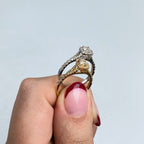 14K Gold Diamond Beloved Engagement Ring - additional product view 7