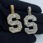 Initial S Baguette Diamond Pendant - main product photo