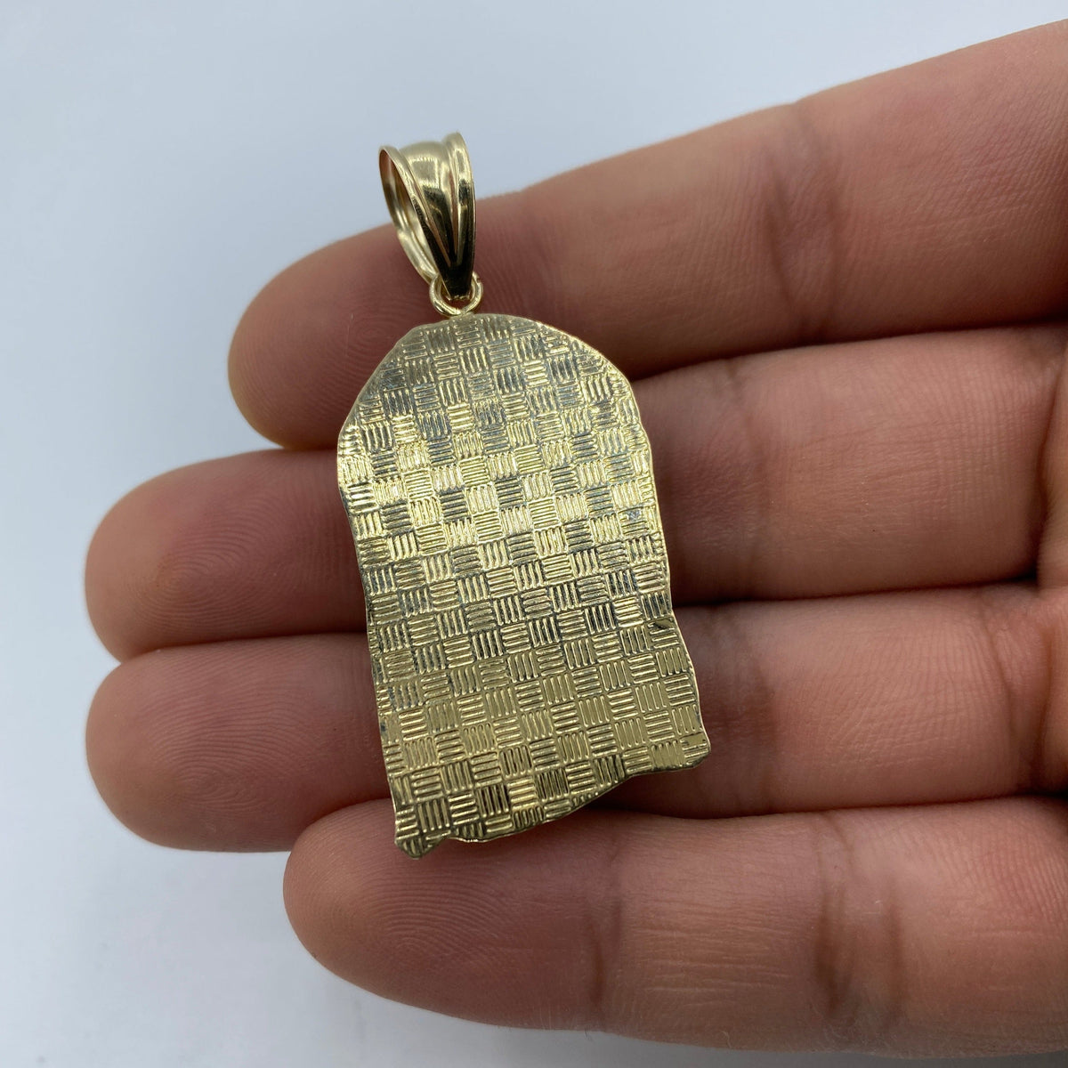 14K Gold Jesus Head Pendant - additional product view 5
