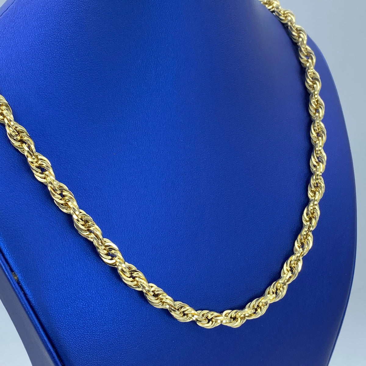 10K Gold 7mm Rope Chain 21 in - additional product view 3