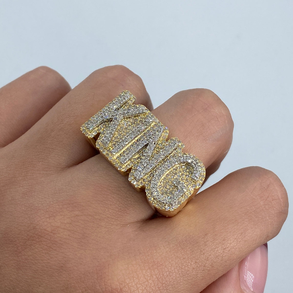 10K Gold King Jumbo Diamond Ring - additional product view 4