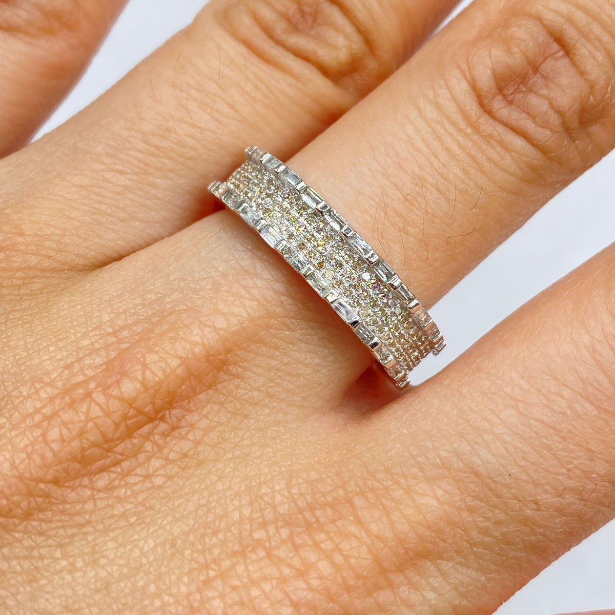 14K Gold Bandit Diamond Baguette Ring - additional product view 4