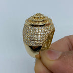 14K Gold Dome Cake Diamond Ring - additional product view 5