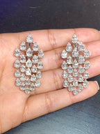 14K Gold Bridal Chandelier Diamond Earrings - additional product view 4