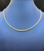 10K Gold 4mm Cuban Link Diamond Chain 16–24 in - additional product view 8