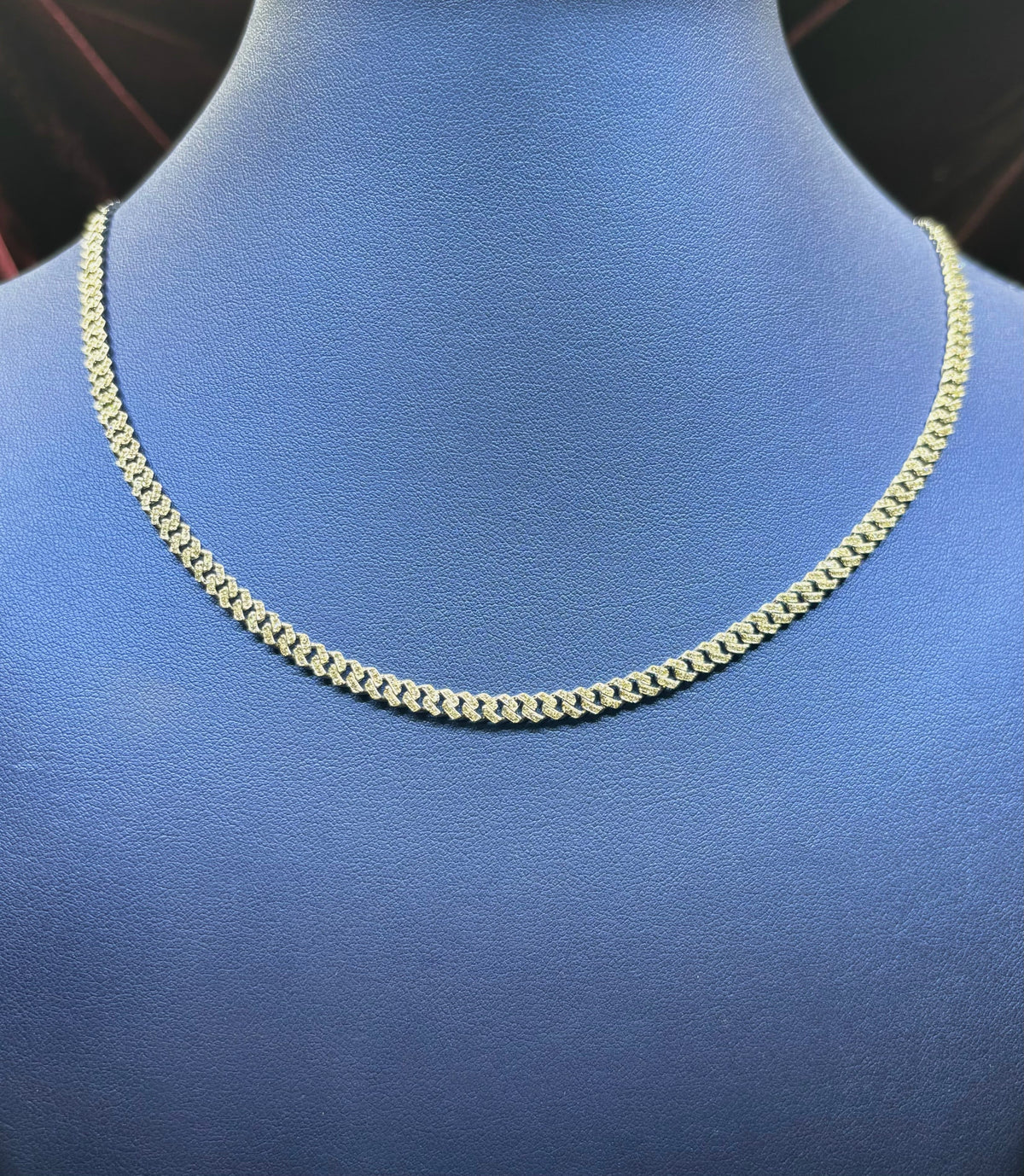 10K Gold 4mm Cuban Link Diamond Chain 16–24 in - additional product view 8