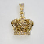 10K Gold Regal Crown Diamond Pendant - additional product view 6