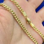 10K Gold 4mm Cuban Link Bracelet 8 in - additional product view 2