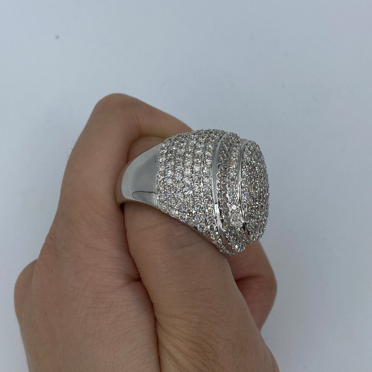 14K Gold Jumbo Crown Diamond Ring - additional product view 5