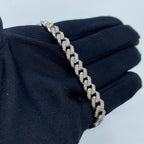 10K Gold 7mm Cuban Link Diamond Bracelet 8.5 in - additional product view 3