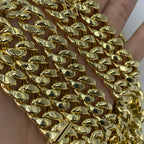 10K Gold 11.5mm Miami Cuban Link Diamond Chain 20–30 in - additional product view 4