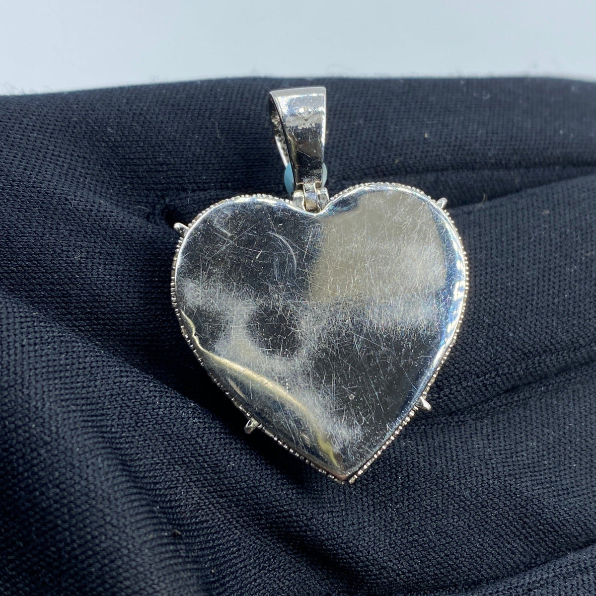 14K Gold Chained Heart Diamond Pendant - additional product view 5