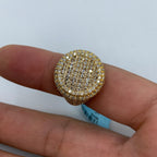 14K Gold Circle Diamond Ring - additional product view 6