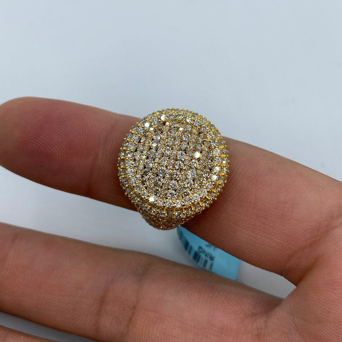 14K Gold Circle Diamond Ring - additional product view 6