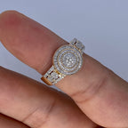 14K Gold Ripple Diamond Ring - additional product view 3